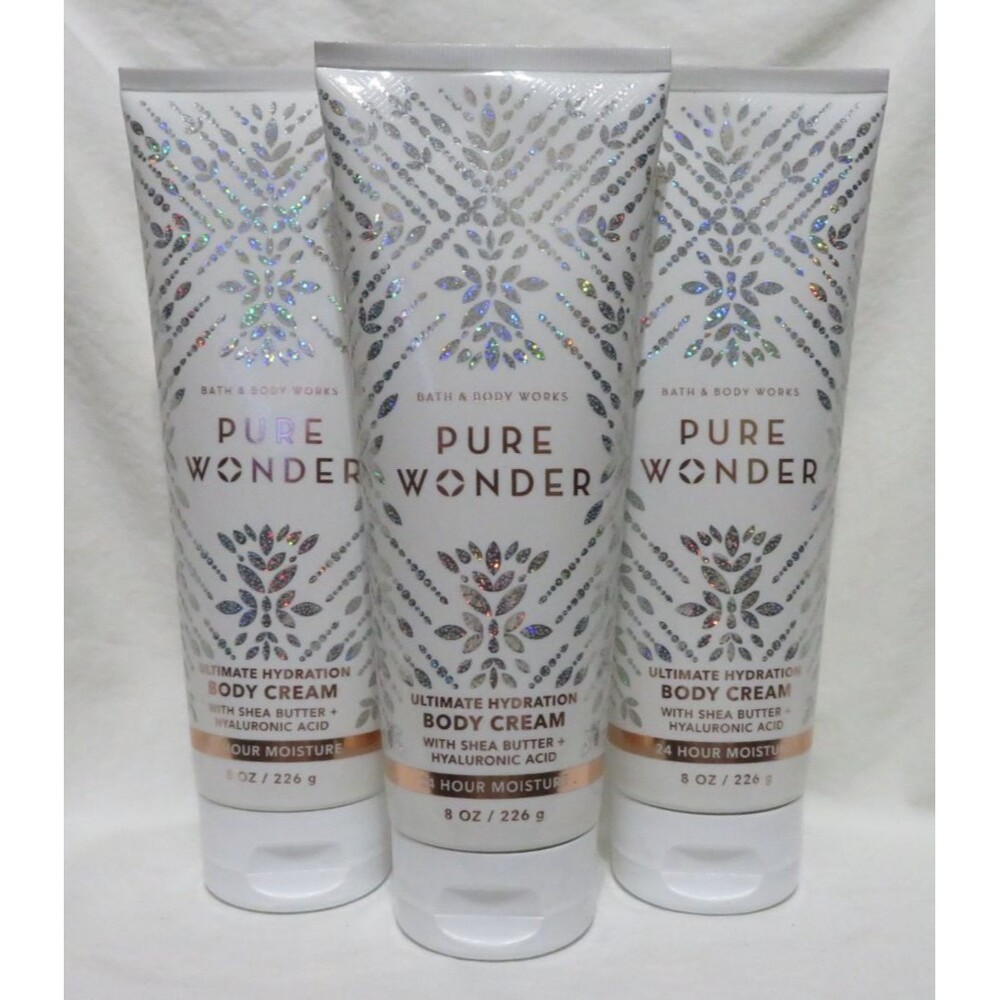PURE WONDER Bath & Body Works Ultimate Hydration Body Cream 8 oz x 3